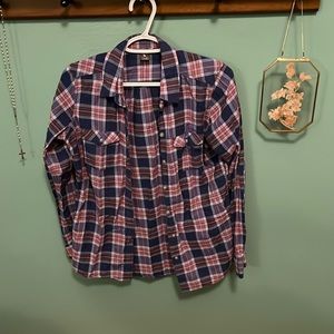 Women’s Eddie Bauer cotton plaid shirt, S